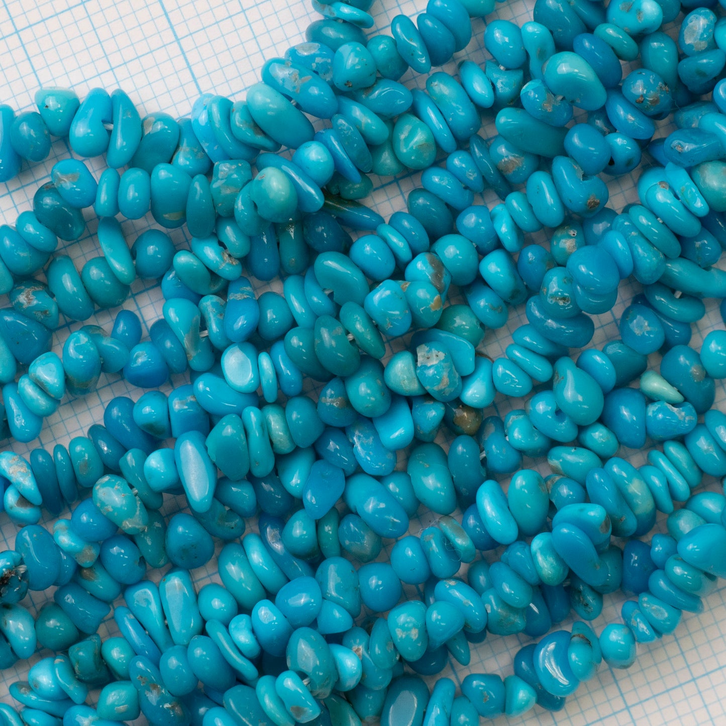 【希少】スリーピングビューティターコイズさざれ【N2402-A02】