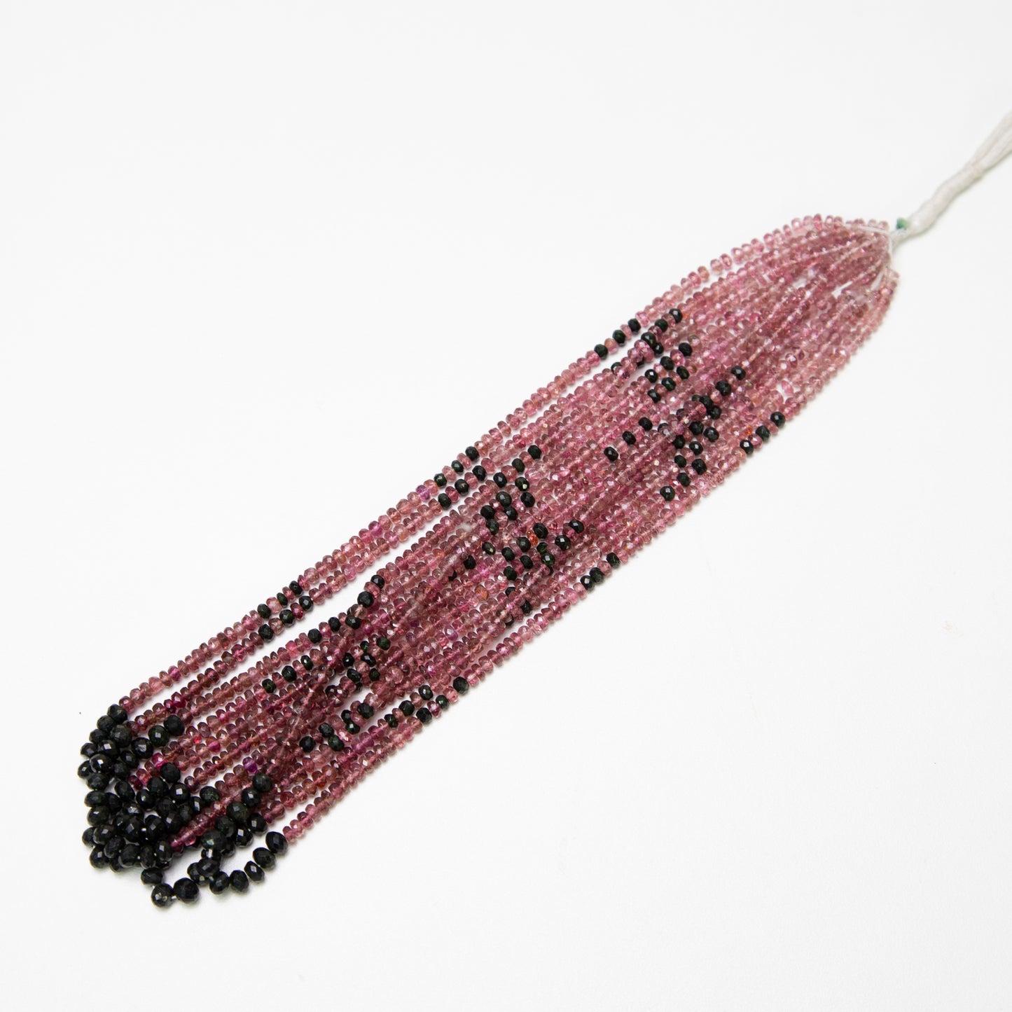 【250001】ピンクトルマリンボタンカット3.3mm1連40cm