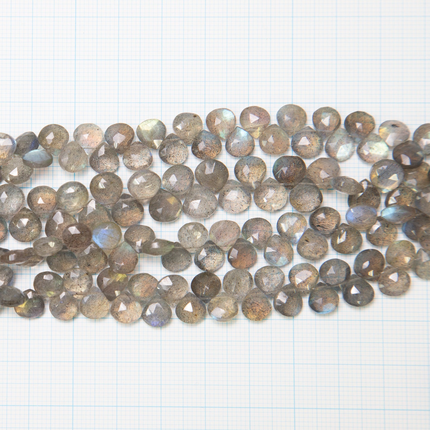 【250033】ラブラドライトマロンカット 7~8×6~8mm (1連21cm)