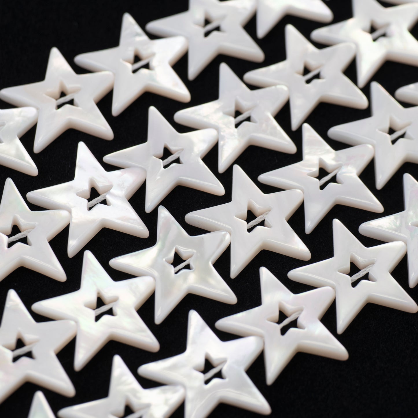 【ピース売り可能!】MOP(マザーオブパール)星19mm×20mm【N2402-A18】