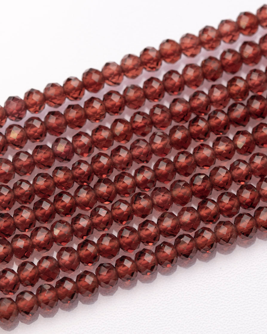 完売 ガーネット ボタンカット 3mm【1019】