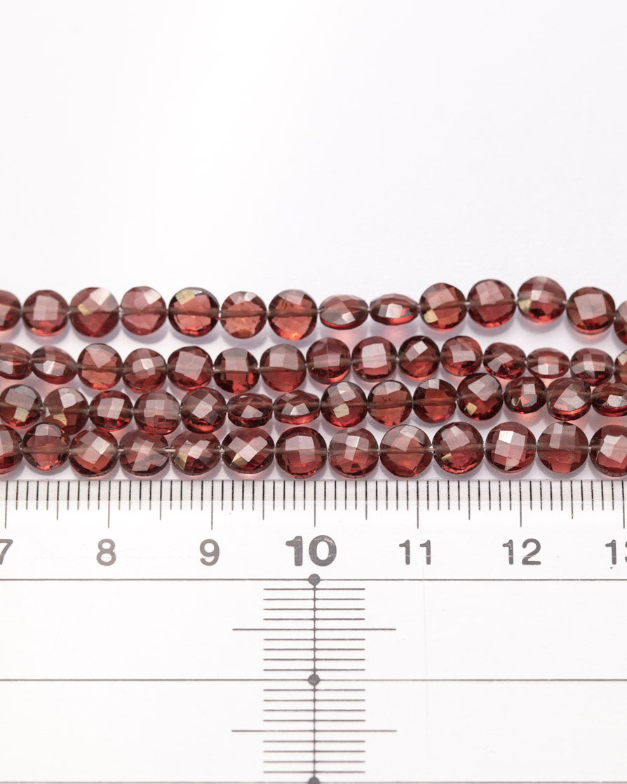 ガーネット コインカット 5×5mm(±1mm) 【1032】