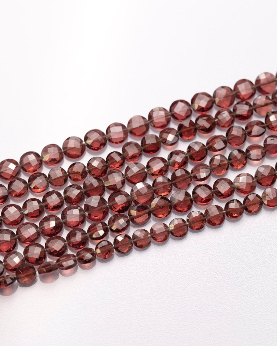 ガーネット コインカット 5×5mm(±1mm) 【1032】