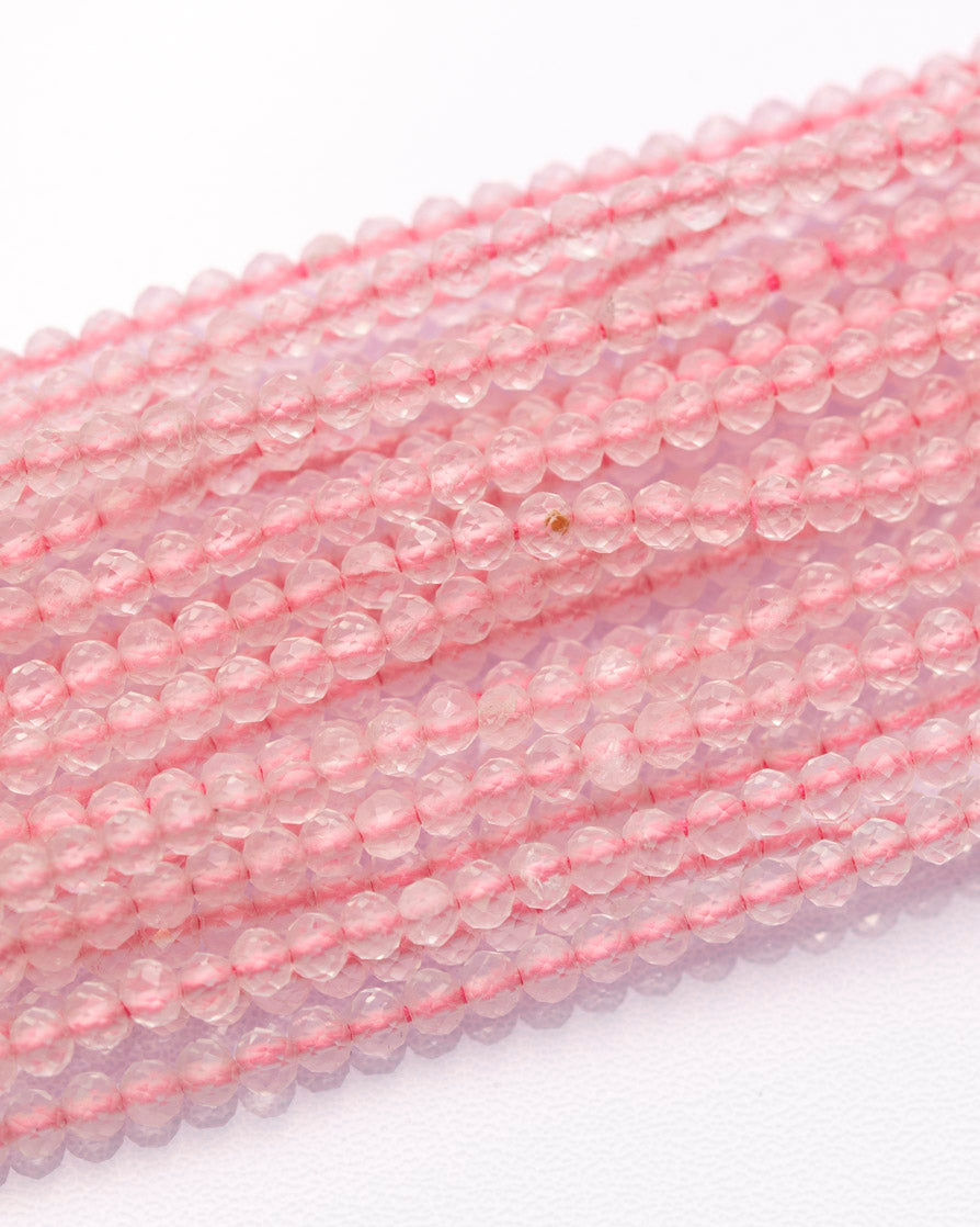 ローズクォーツ ラウンドカット 2mm(±1mm) 【1034】