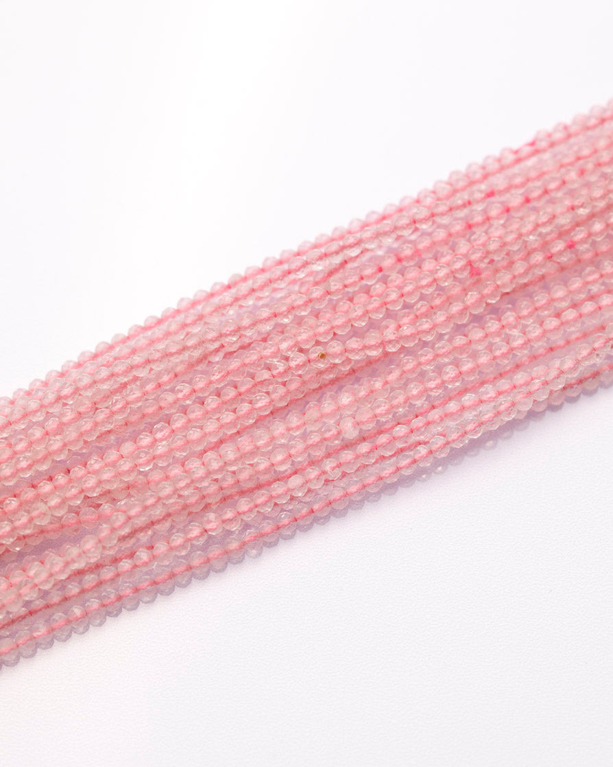 ローズクォーツ ラウンドカット 2mm(±1mm) 【1034】