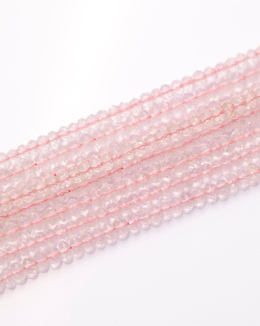 ローズクォーツ ボタンカット 4mm(±1mm) 【1036】