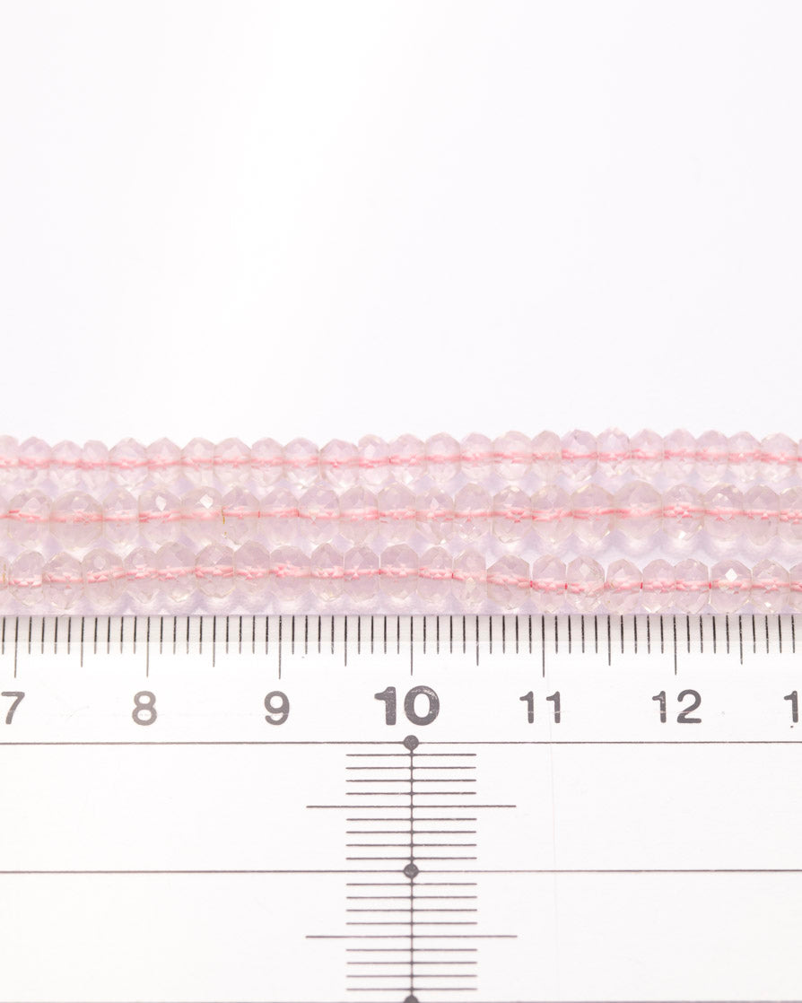 ローズクォーツ ボタンカット 4mm(±1mm) 【1036】