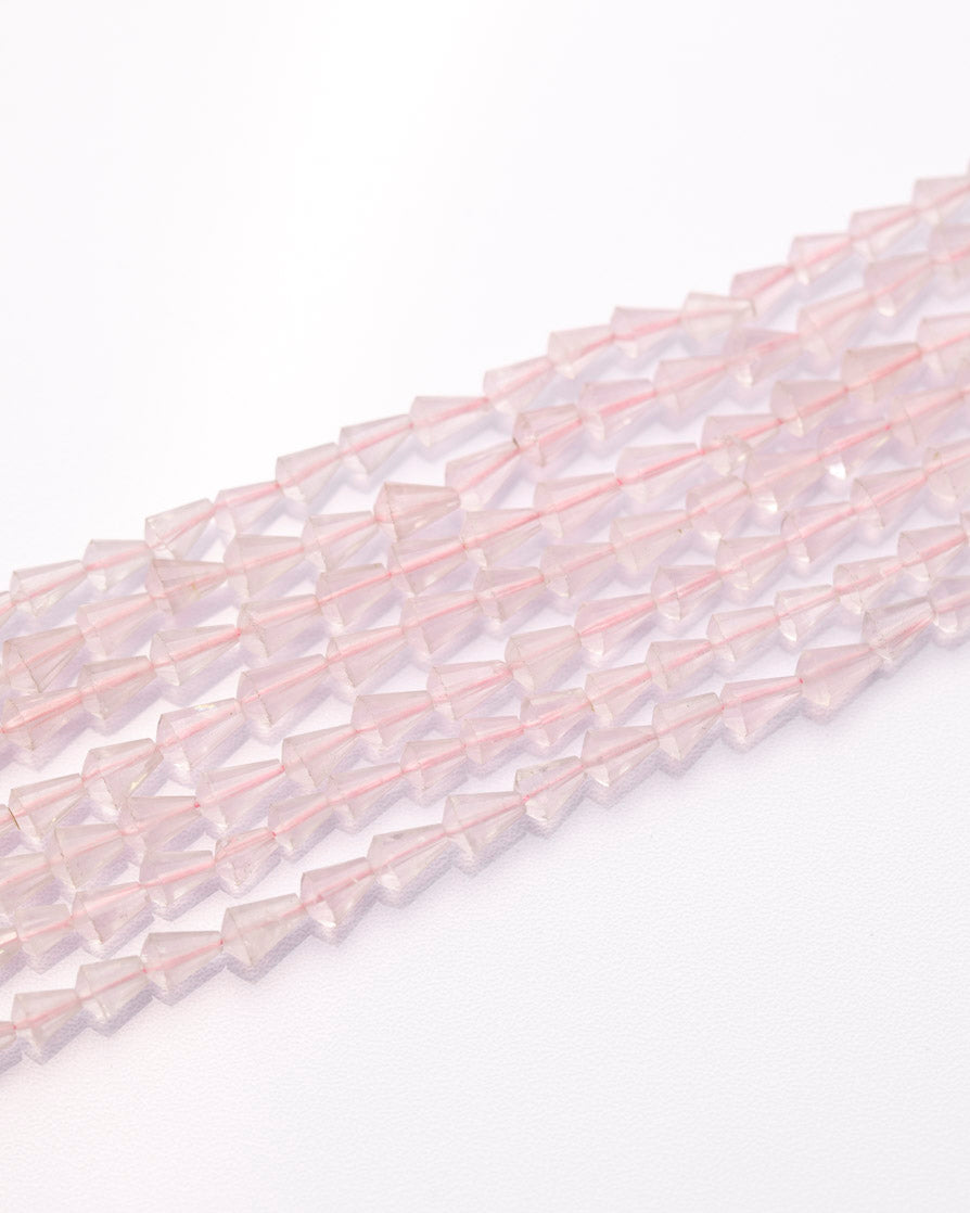 ローズクォーツ ドロップ 縦穴 5.5×3.5(±1mm)【1041】