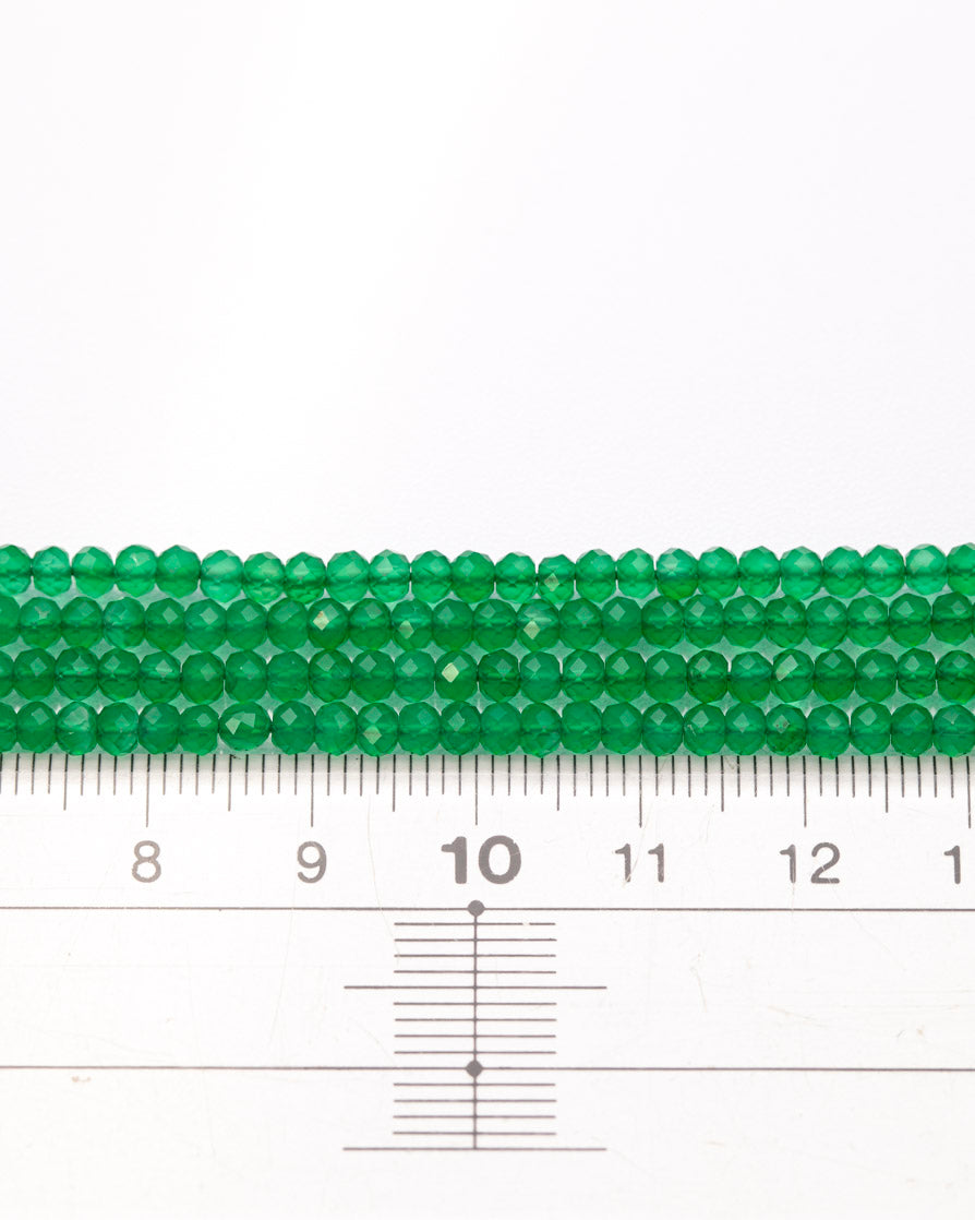 グリーンオニキス ニアラウンドカット 3mm(±1mm)【1059】