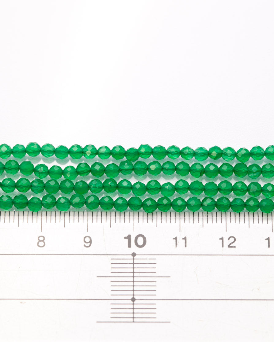 グリーンオニキス ラウンドカット 3mm(±1mm)【1060】