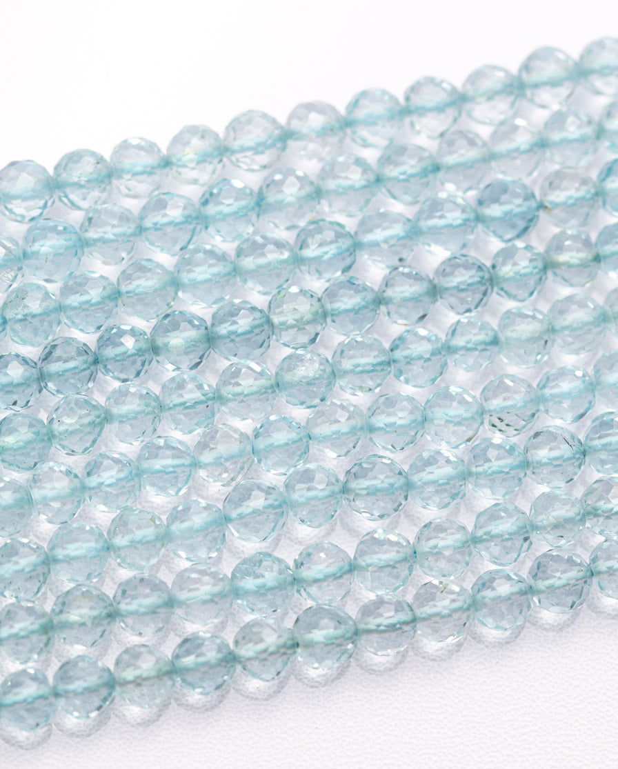 【1108】ブルートパーズ ラウンドカット3.5mm(±1mm)