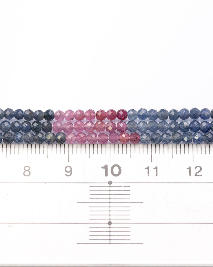 【1123】マルチカラーサファイア ルビー ラウンドカット 2.8mm(±1mm)