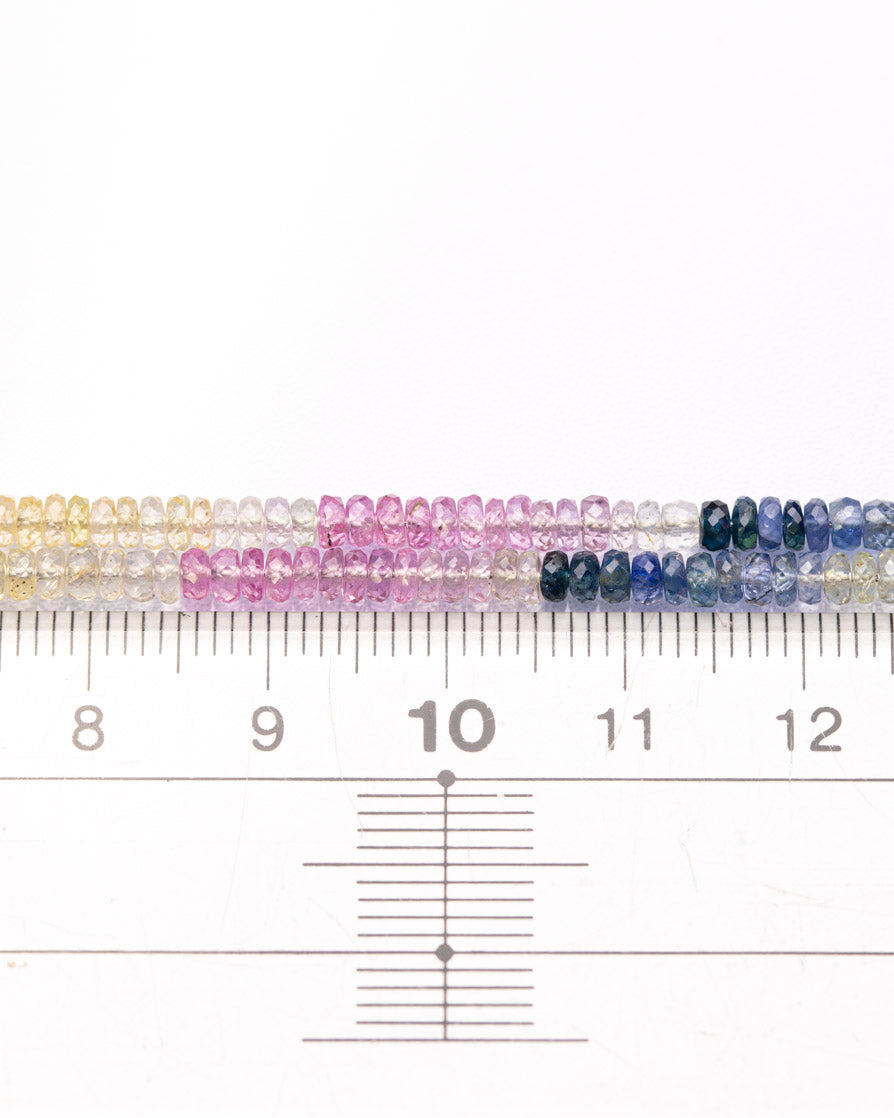 【1124】マルチカラーサファイア ボタンカット 3mm(±1mm)