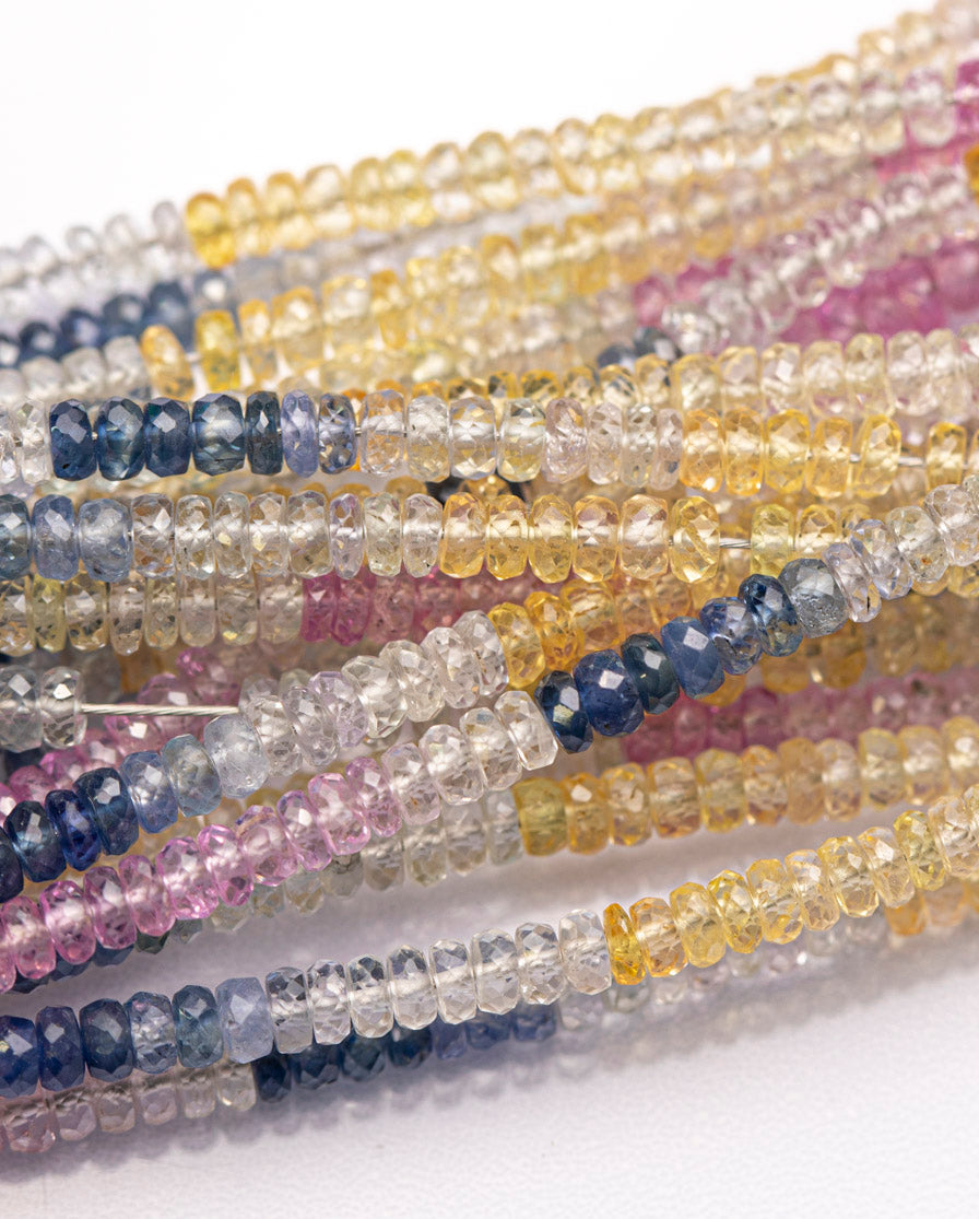 【1124】マルチカラーサファイア ボタンカット 3mm(±1mm)