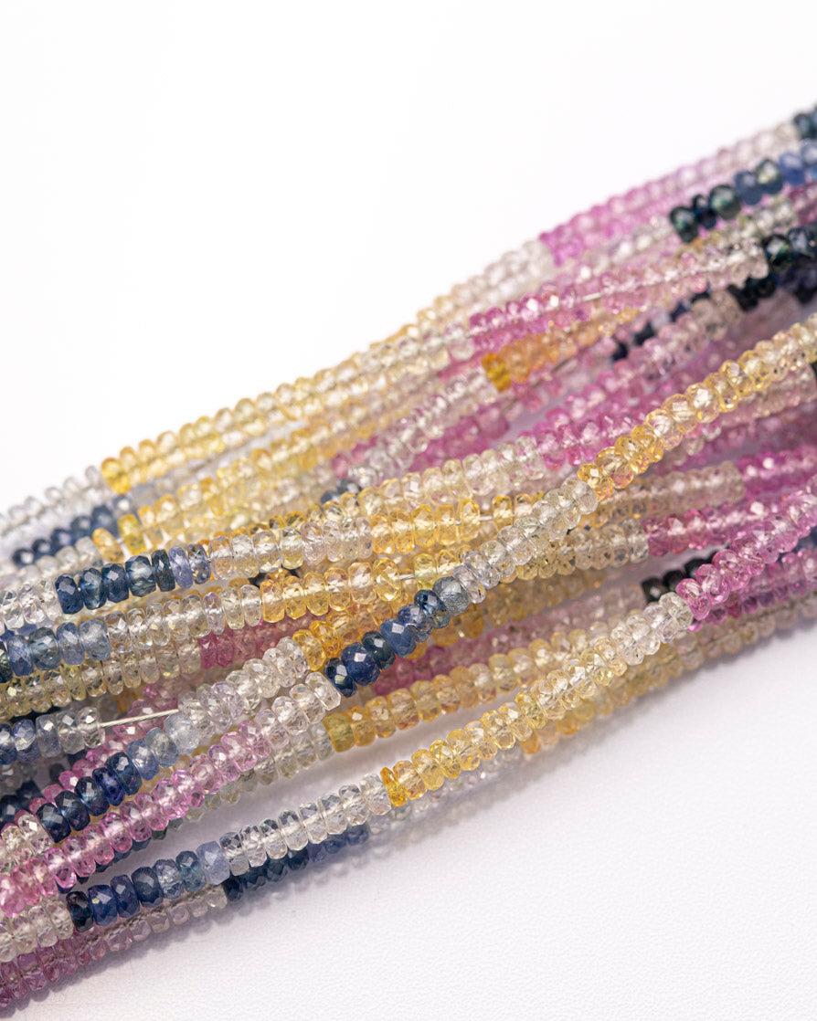 【1124】マルチカラーサファイア ボタンカット 3mm(±1mm)