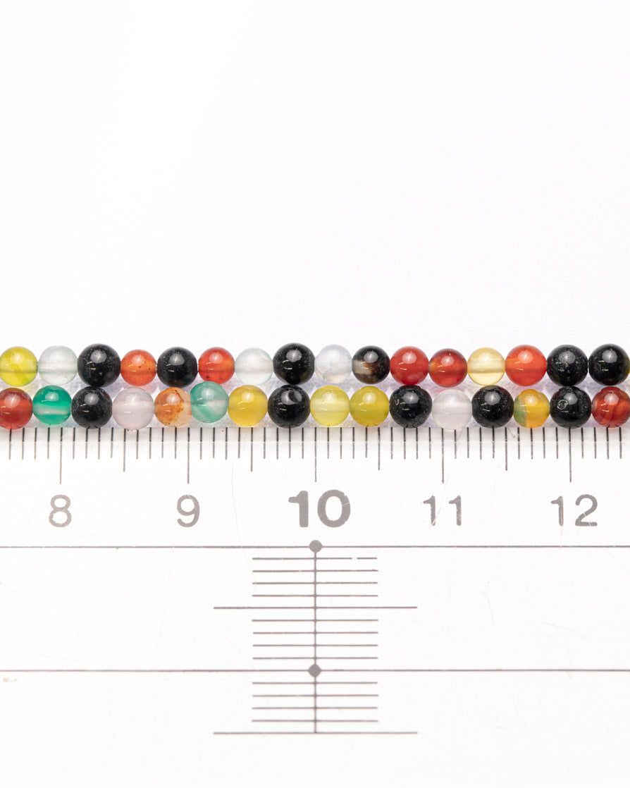 【1127】ディスコビーズ アゲート系 3mm(±1mm)