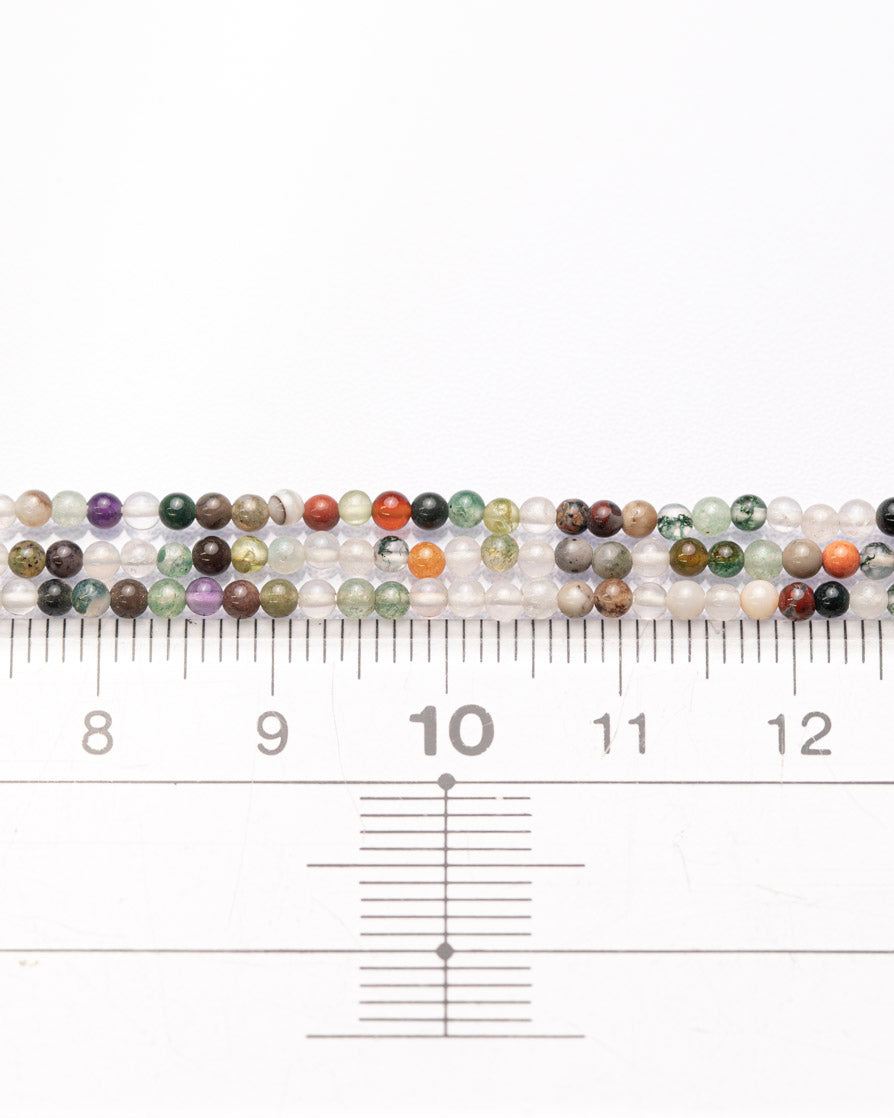 【1129】ディスコビーズ アゲート系 2mm(±1mm)