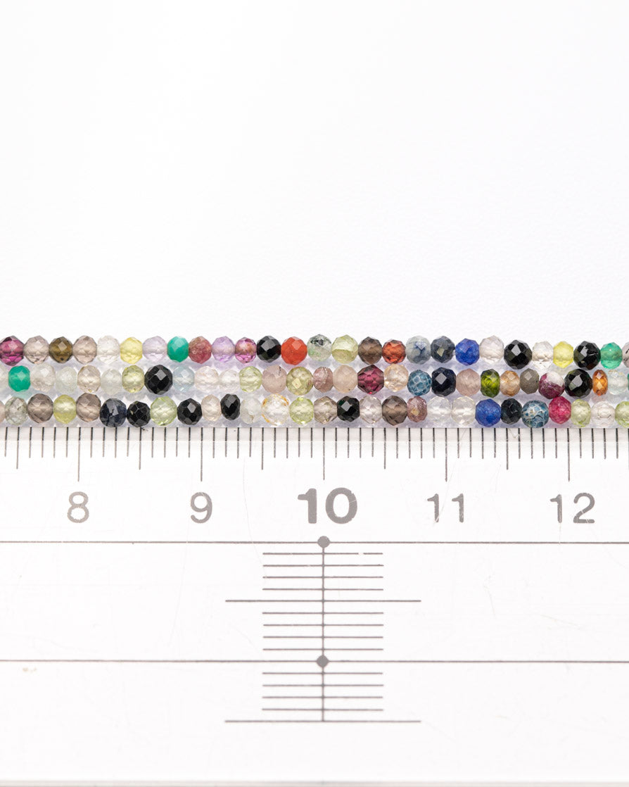 【1131完売】ディスコビーズ クォーツ系 アゲート系 ラピスラズリ ラウンドカット 2mm(±1mm)