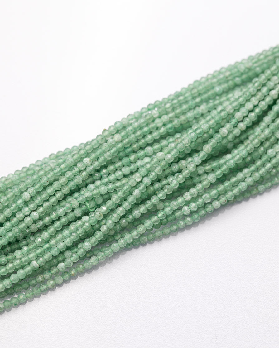 グリーンアベンチュリン ラウンドカット 2mm(±1mm)【1172】