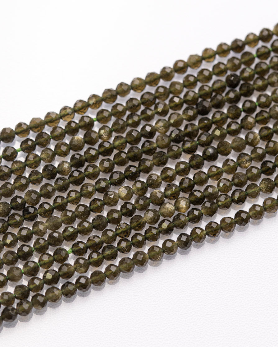 オブシディアン ラウンドカット 2.3mm(±1mm)【1175】