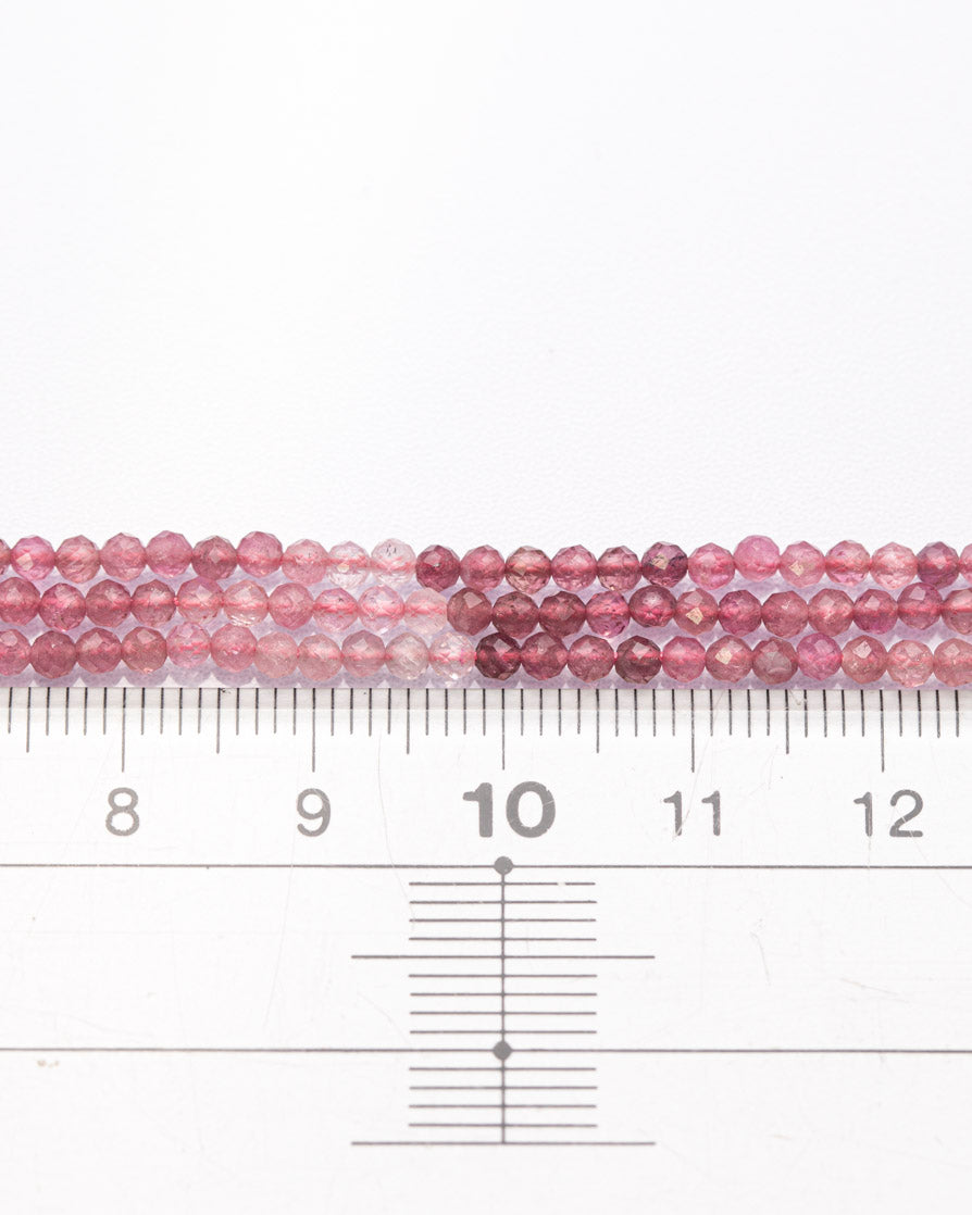 ピンクトルマリン ラウンドカット 2.5mm(±1mm)【1187】
