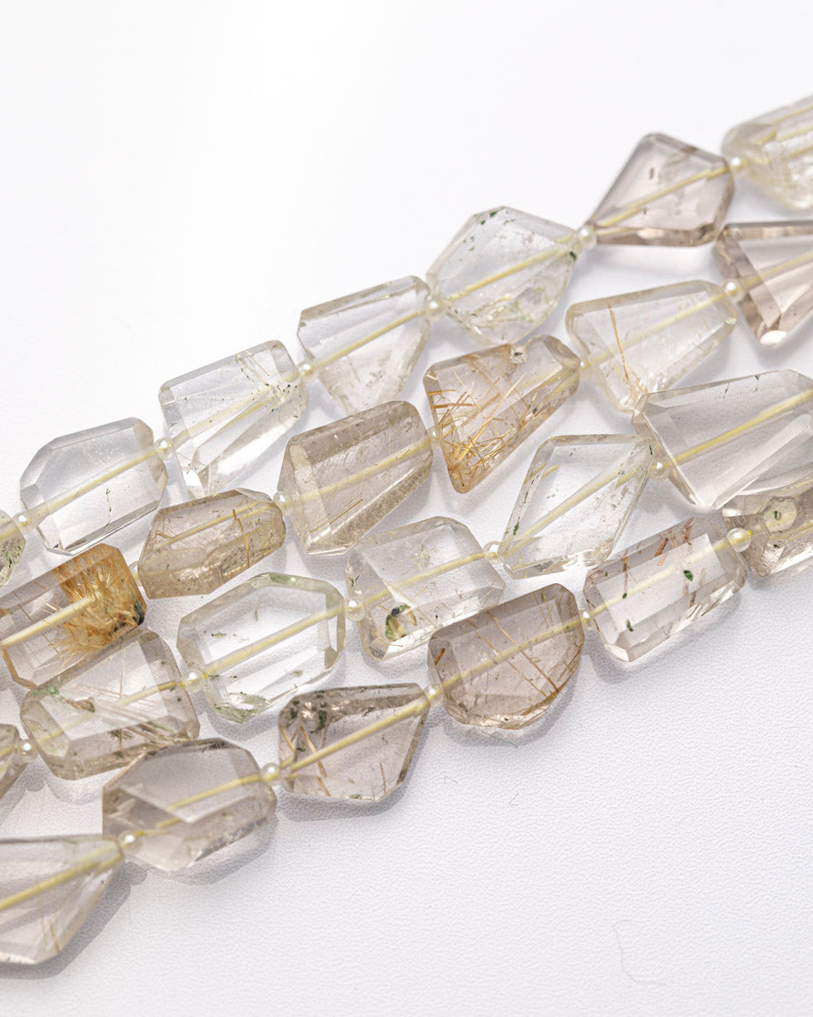 【1201】ゴールドルチルクォーツ タンブルファセット 10~15mm(±1mm)