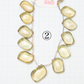【250025】ビアクォーツリーフプレーン縦12.5~16.5mm横9~11mm
