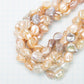 【250086】天然色！淡水パールバロック約9~10mm×8~9.5mm（1連40cm）