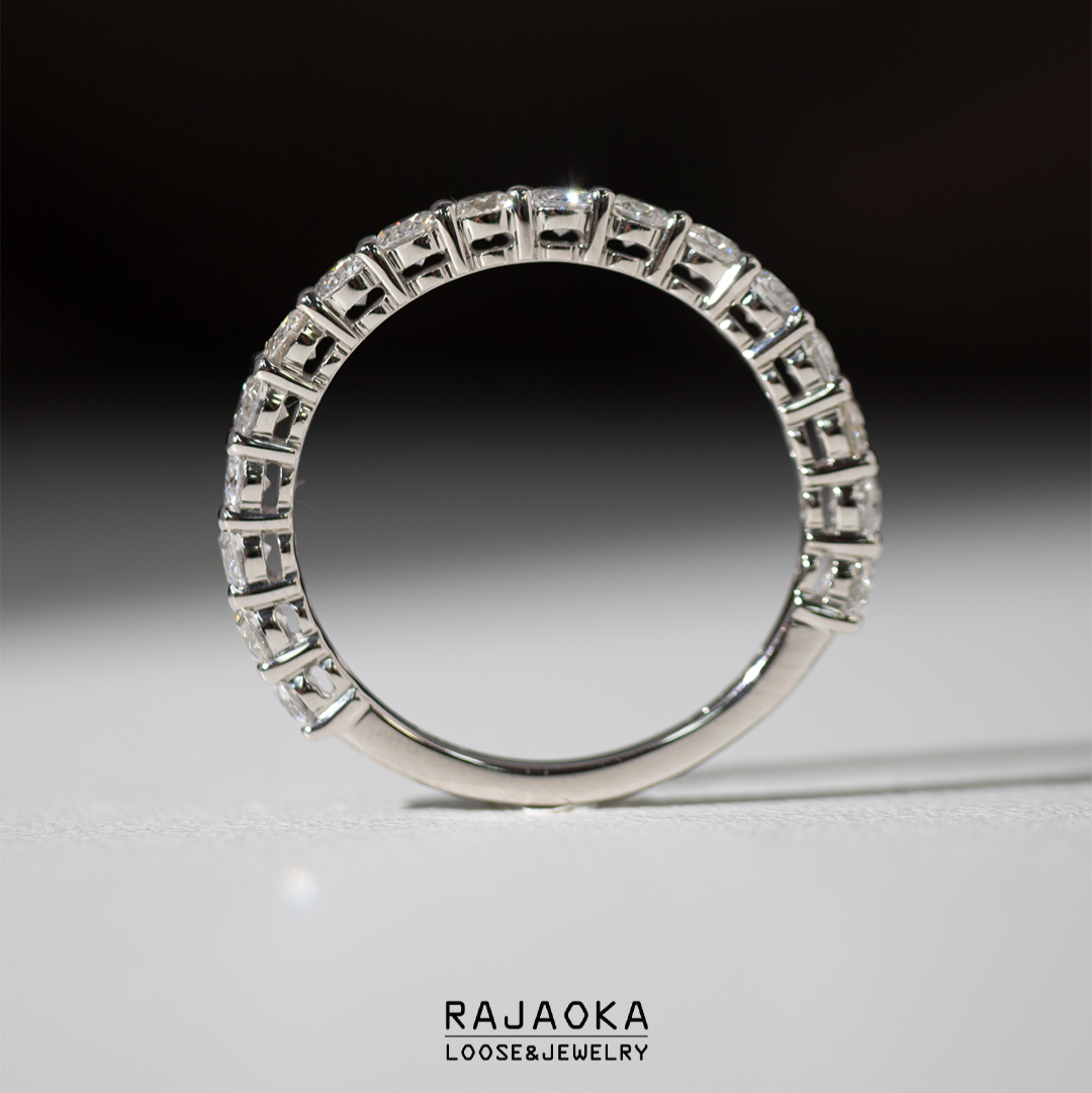 ダイヤモンド ハーフエタニティリング2.5mm 17pcs (1.14ct)RR315