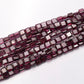 ロードライトガーネット　スクエアファセット　4×4mm(±1mm)【1026】