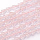 ローズクォーツ　ドロップ　縦穴　5.5×3.5(±1mm)【1041】